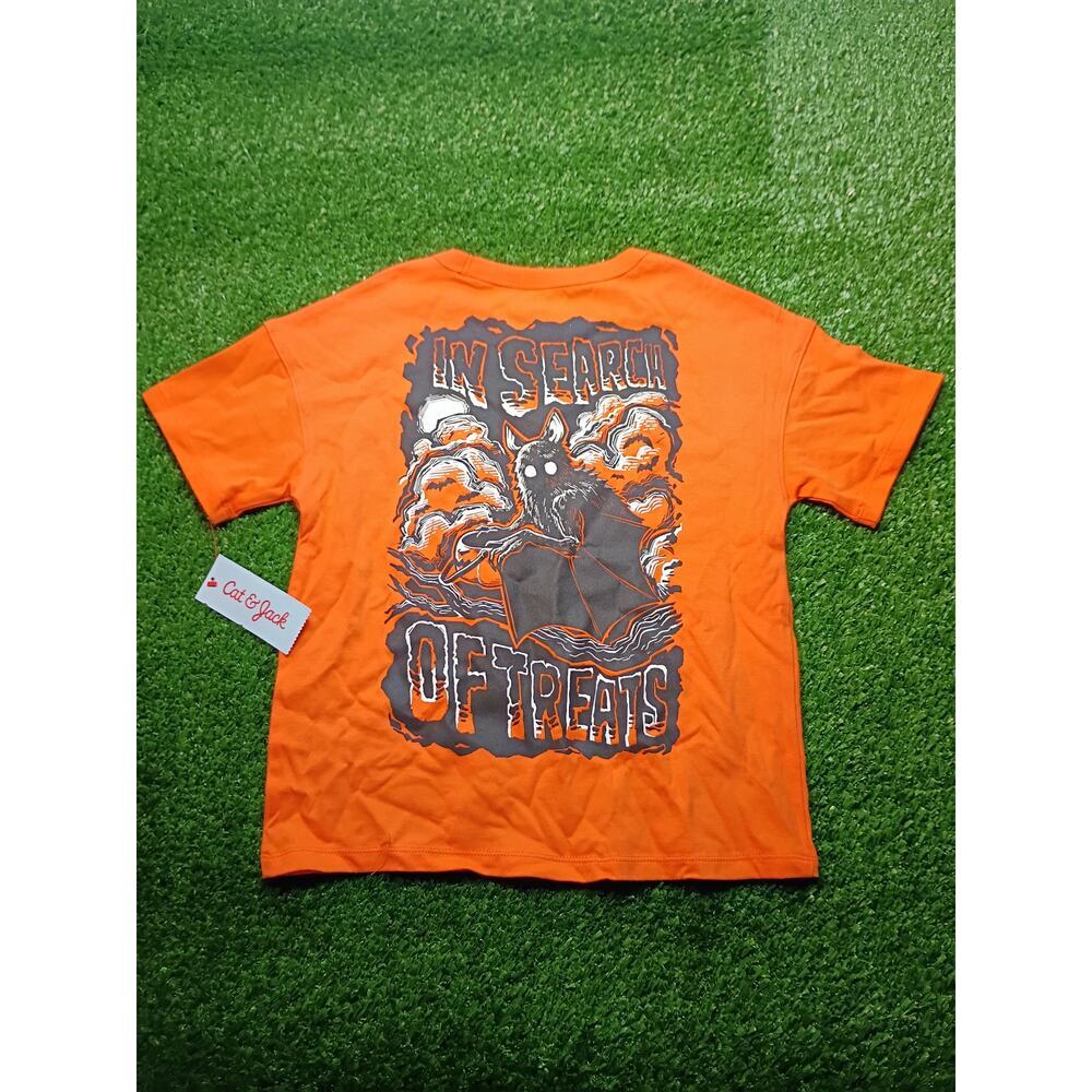 Adorable Cat & Jack Toddler Unisex Orange Halloween T-Shirt 6/7 NWT - Picture 7 of 7